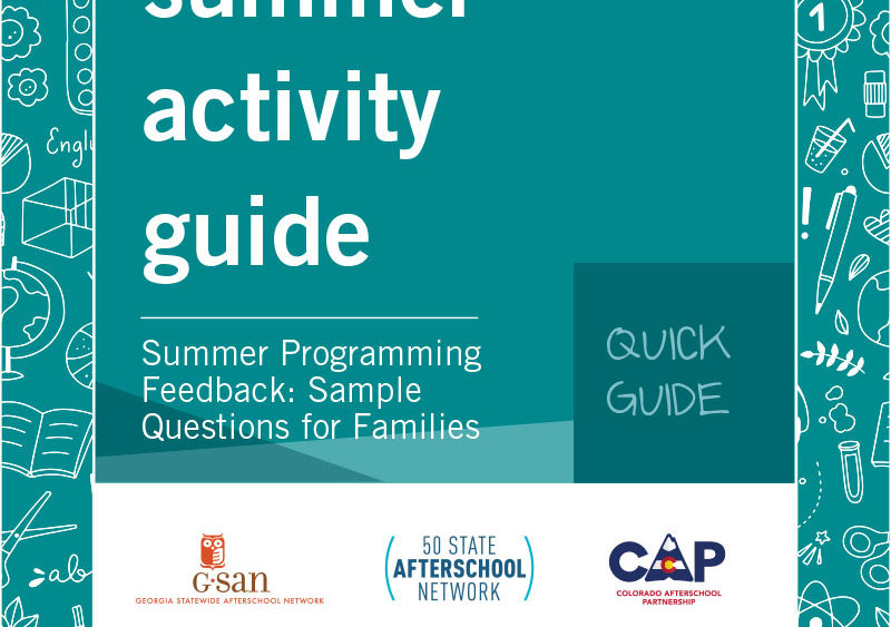 Quick Guide- Summer Programming Feedback: Sample Questions for Families